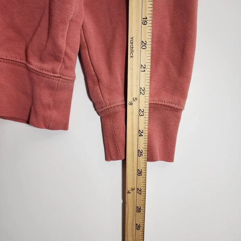THE NORTH FACE Sweater Mens Large Red Spell Out Pullover Hoodie Hiking Outdoor